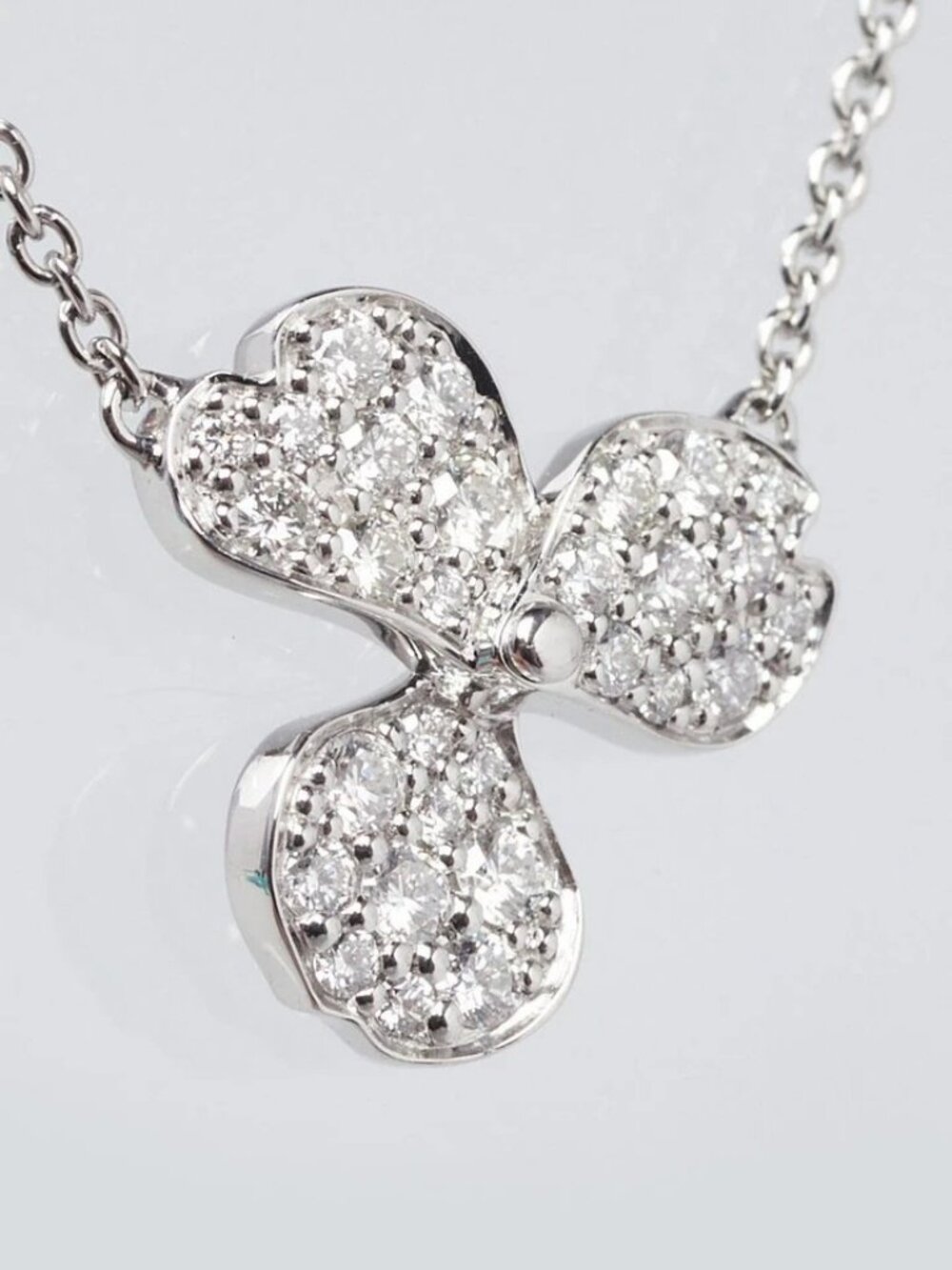 Tiffany & Co. Platinum and Diamond Flowers Pendant Necklace